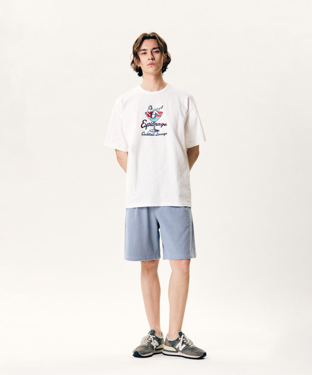 에스피오나지(ESPIONAGE) Cocktail Lounge Heavyweight Tee Off White