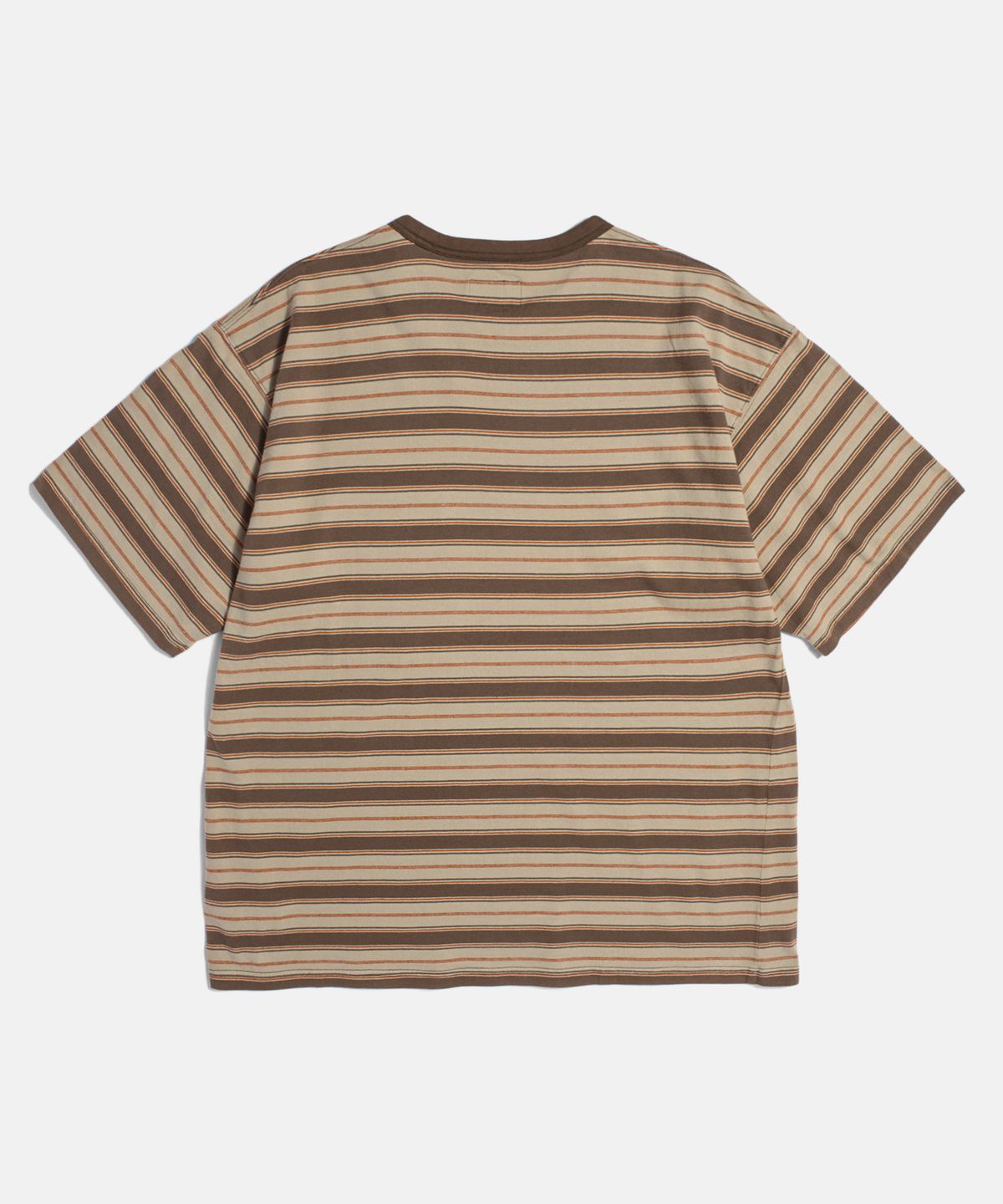 에스피오나지(ESPIONAGE) Multi Border Pocket Tee Brown