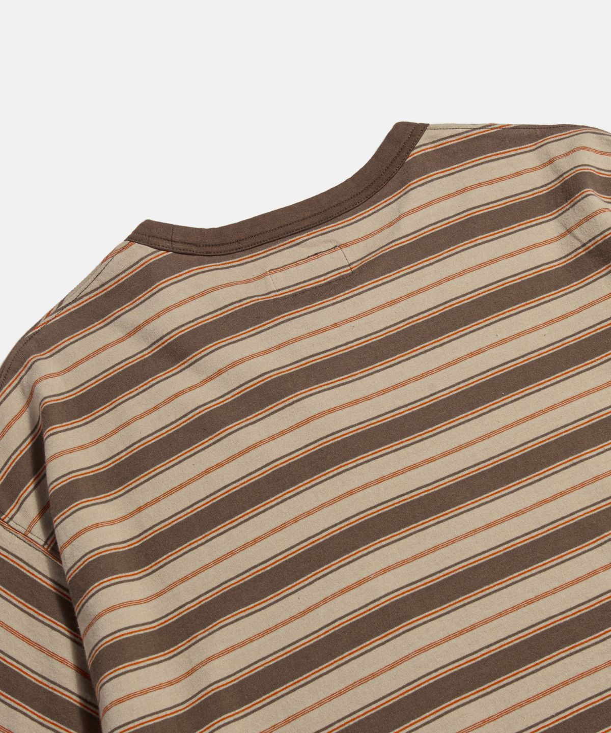 에스피오나지(ESPIONAGE) Multi Border Pocket Tee Brown
