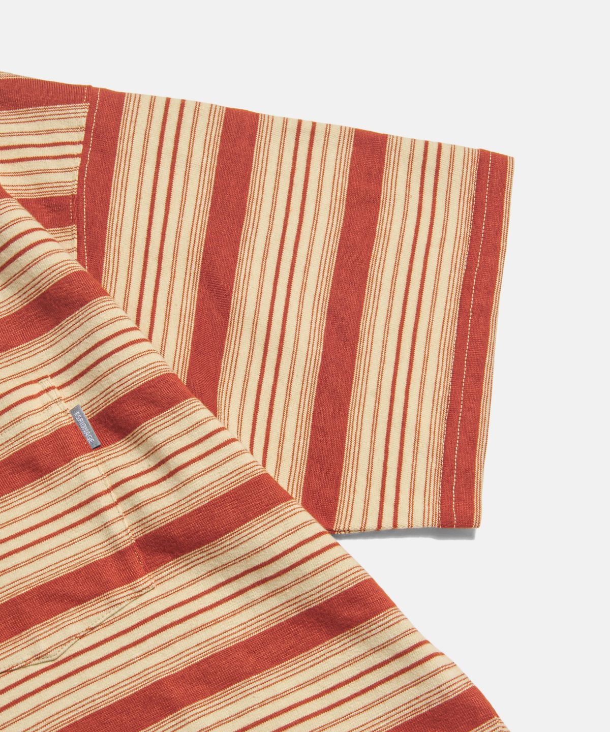 에스피오나지(ESPIONAGE) Vintage Border Pocket Tee Orange