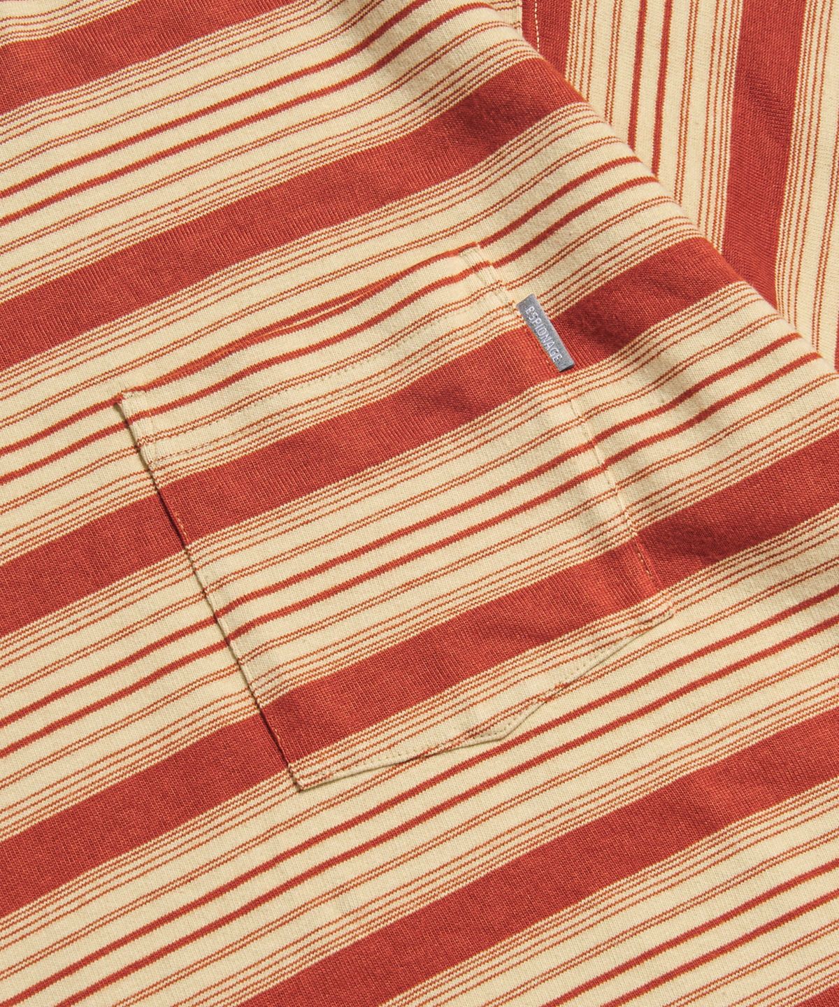 에스피오나지(ESPIONAGE) Vintage Border Pocket Tee Orange