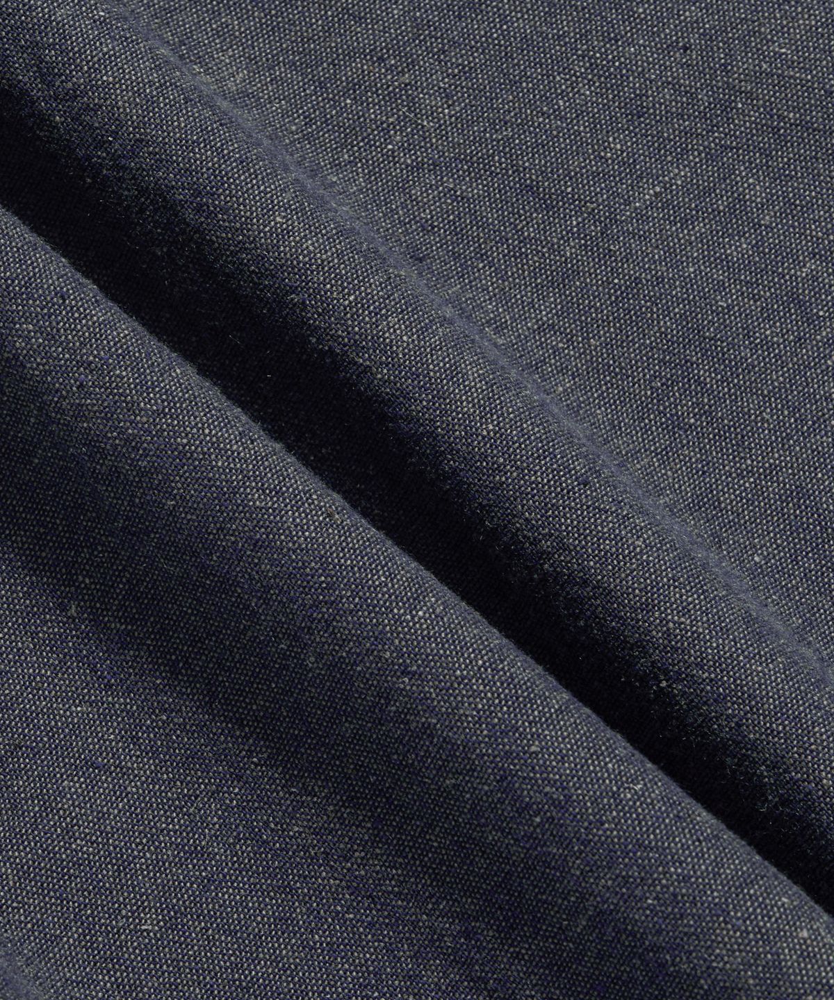 에스피오나지(ESPIONAGE) Cotton Ramie S/S Henley Shirt Navy