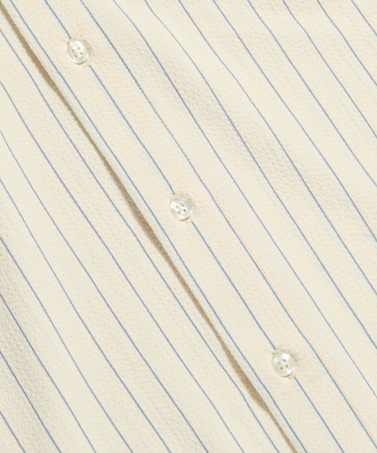 에스피오나지(ESPIONAGE) Seersucker Flap Pocket S/S Shirt Cream
