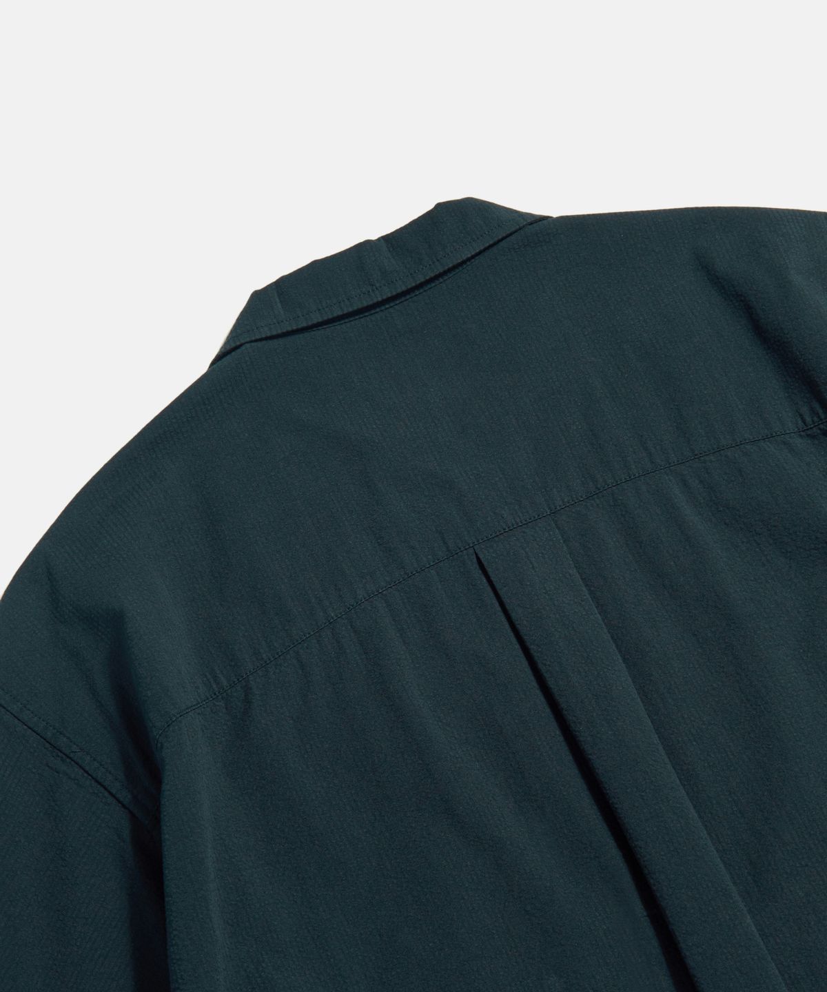 에스피오나지(ESPIONAGE) Cotton Seersucker S/S Outer Shirt Navy