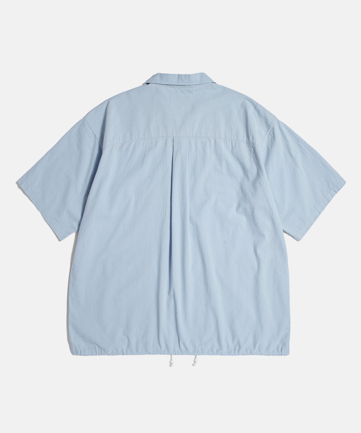 에스피오나지(ESPIONAGE) Cotton Seersucker S/S Outer Shirt Light Blue