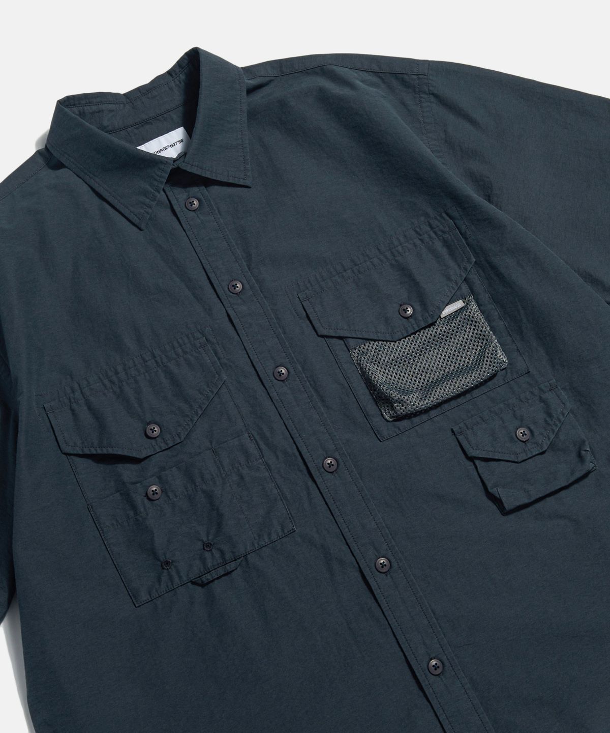 에스피오나지(ESPIONAGE) Washed CN Outdoor Shirt Navy