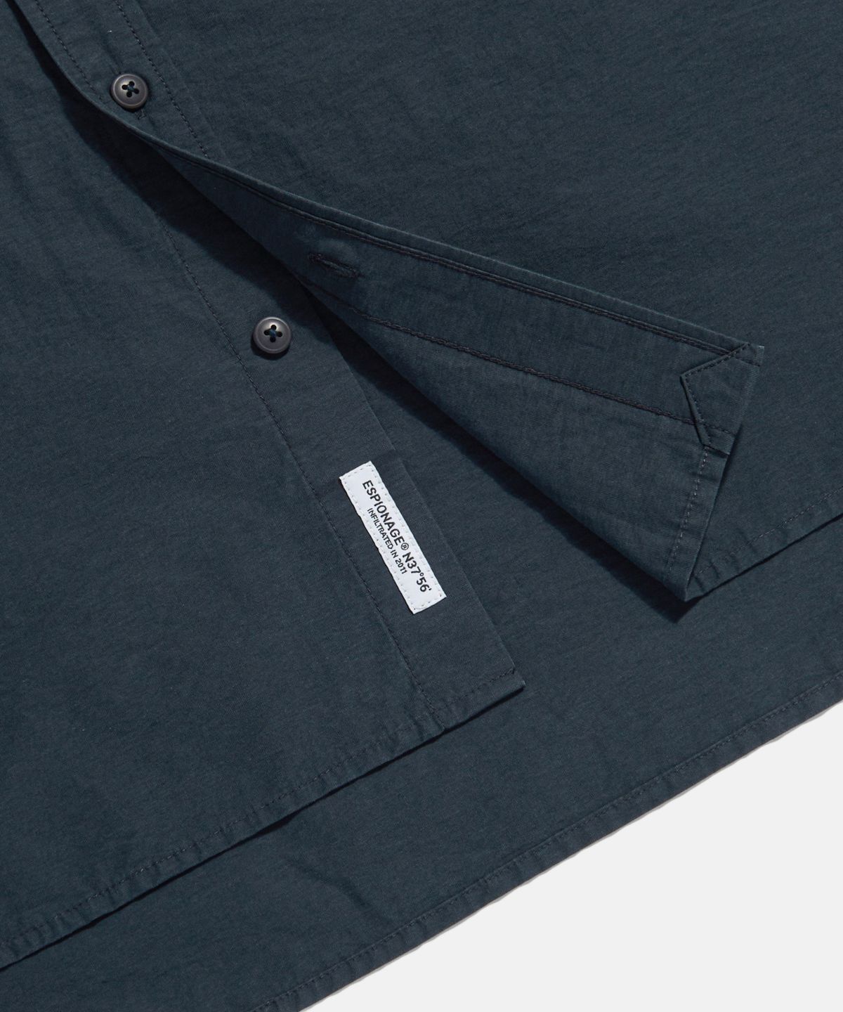 에스피오나지(ESPIONAGE) Washed CN Outdoor Shirt Navy