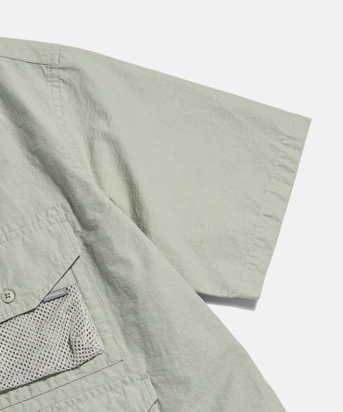 에스피오나지(ESPIONAGE) Washed CN Outdoor Shirt Light Grey