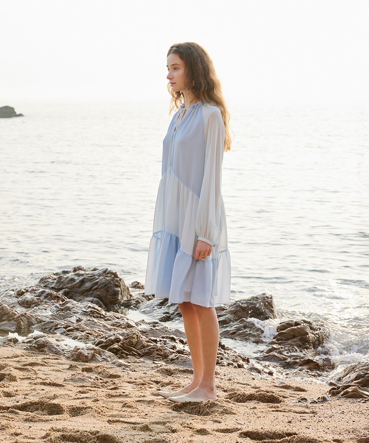 아이스가든에이오공팔(ICE GARDEN A.508) Biscotti Chiffon Dress