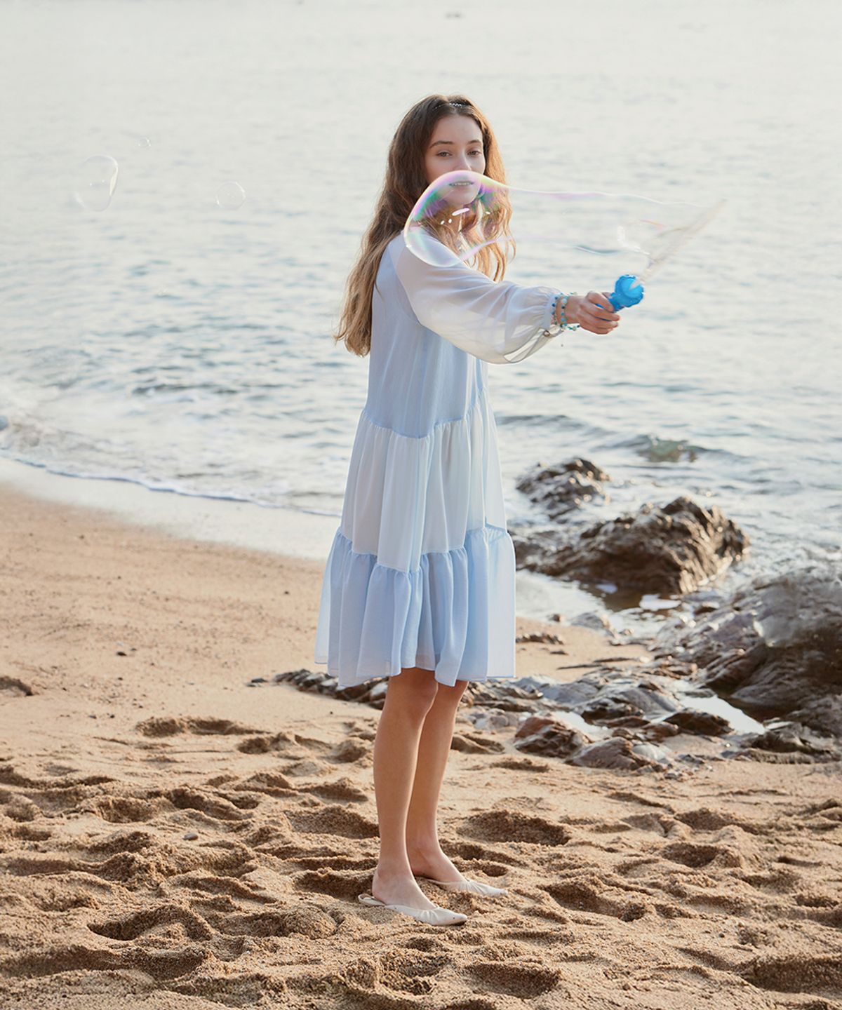 아이스가든에이오공팔(ICE GARDEN A.508) Biscotti Chiffon Dress