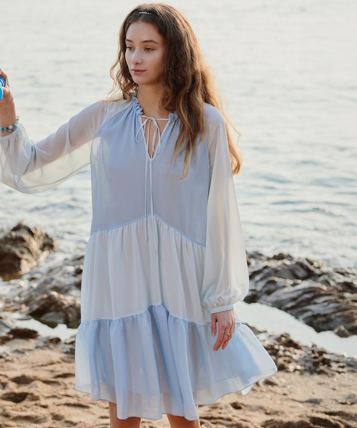 아이스가든에이오공팔(ICE GARDEN A.508) Biscotti Chiffon Dress