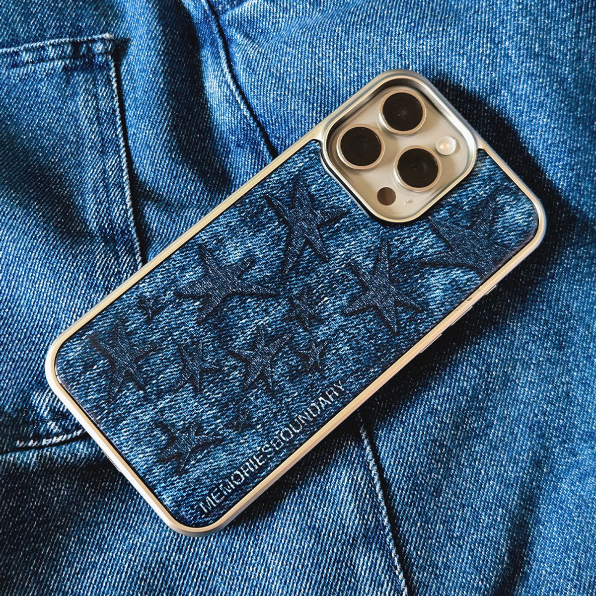 메모리즈바운더리(MEMORIESBOUNDARY) Broadstar Jeans Case (SV_Blue)