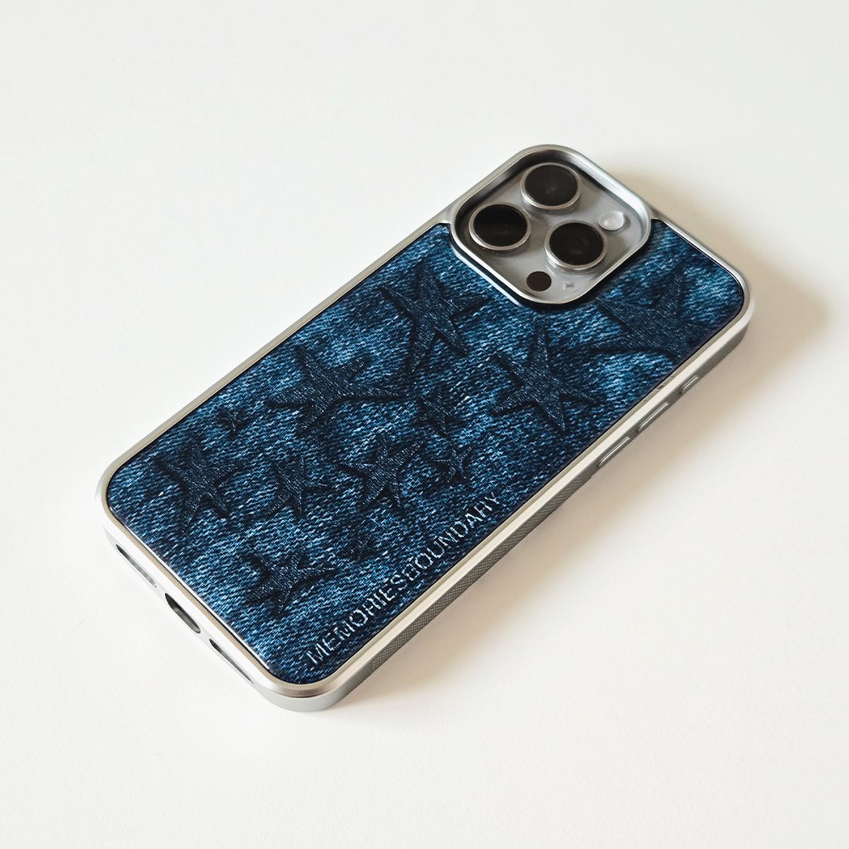 메모리즈바운더리(MEMORIESBOUNDARY) Broadstar Jeans Case (SV_Blue)