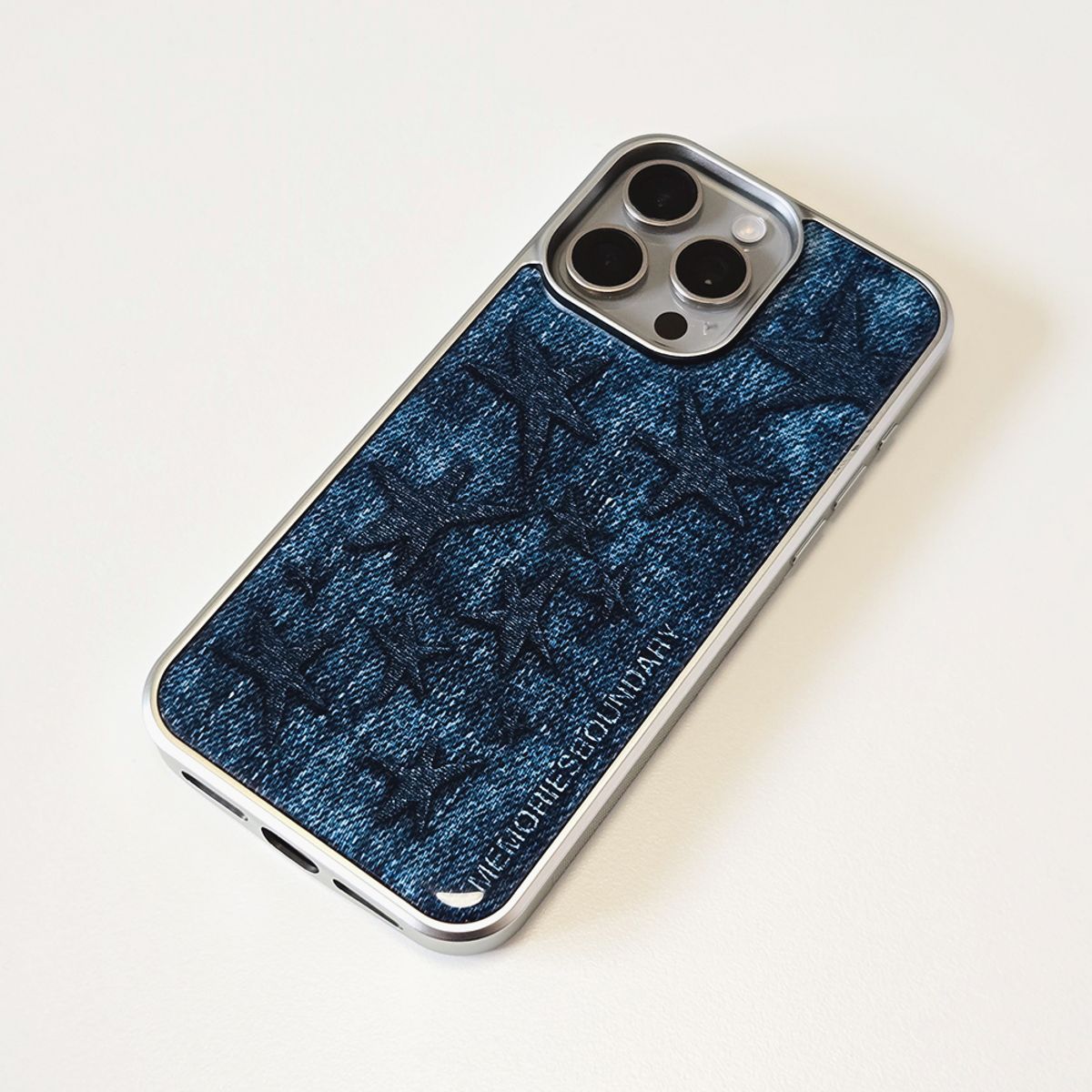메모리즈바운더리(MEMORIESBOUNDARY) Broadstar Jeans Case (SV_Blue)