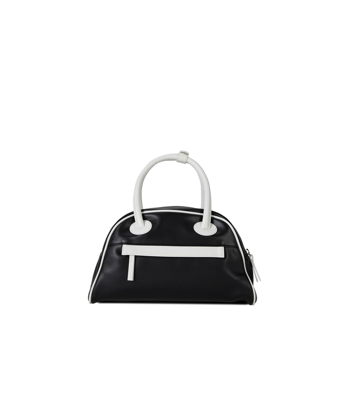 크리스틴프로젝트(CHRISTINE PROJECT) TWO ZIPPER TOTE BAG(WHITE BLACK PEPPER)