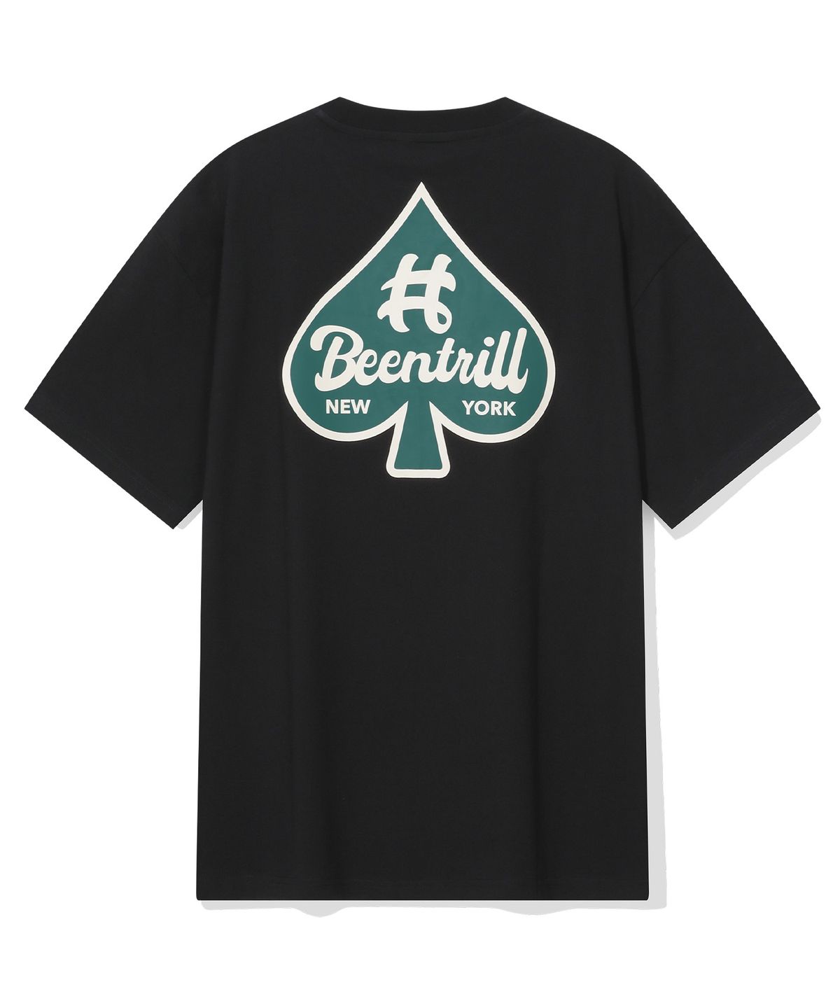 빈트릴(BEENTRILL) 스페이드 해시태그 티셔츠(블랙)