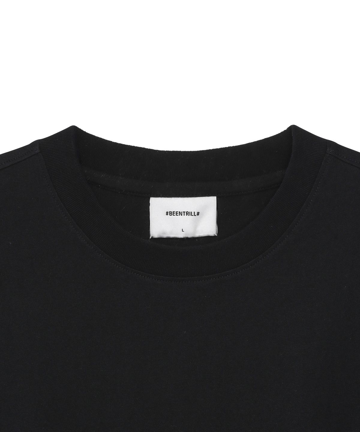 빈트릴(BEENTRILL) 스페이드 해시태그 티셔츠(블랙)