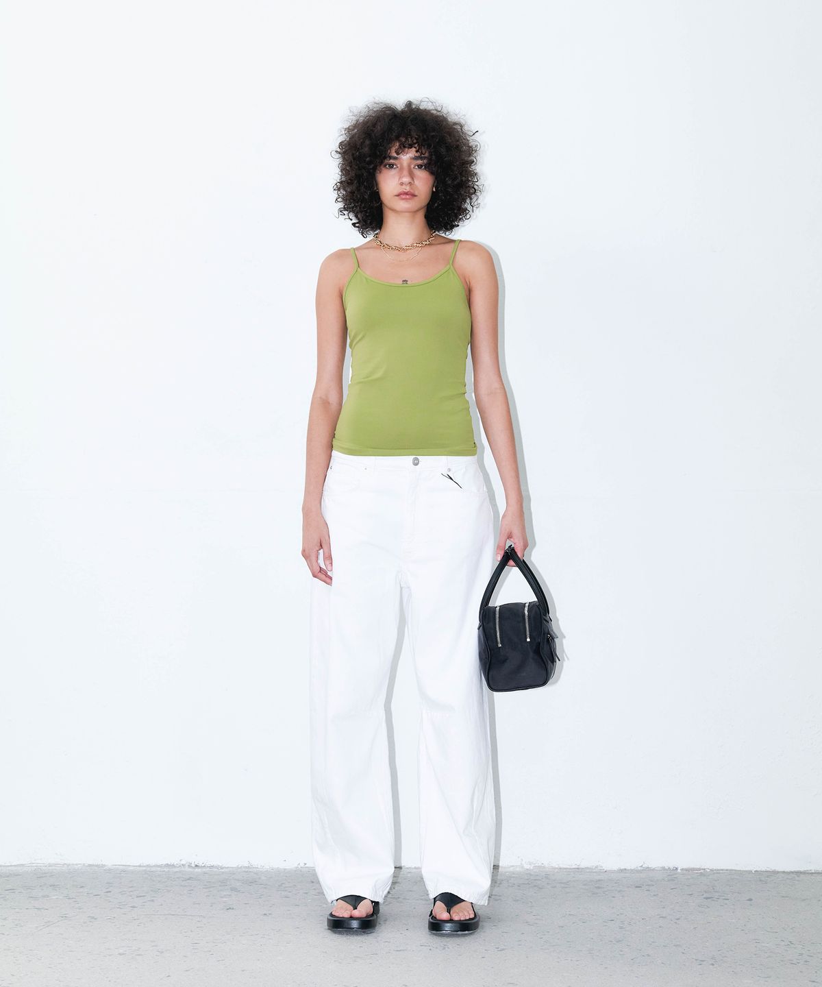 크리스틴프로젝트(CHRISTINE PROJECT) TWO ZIPPER NYLON TOTE BAG(BLACK PEPPER)