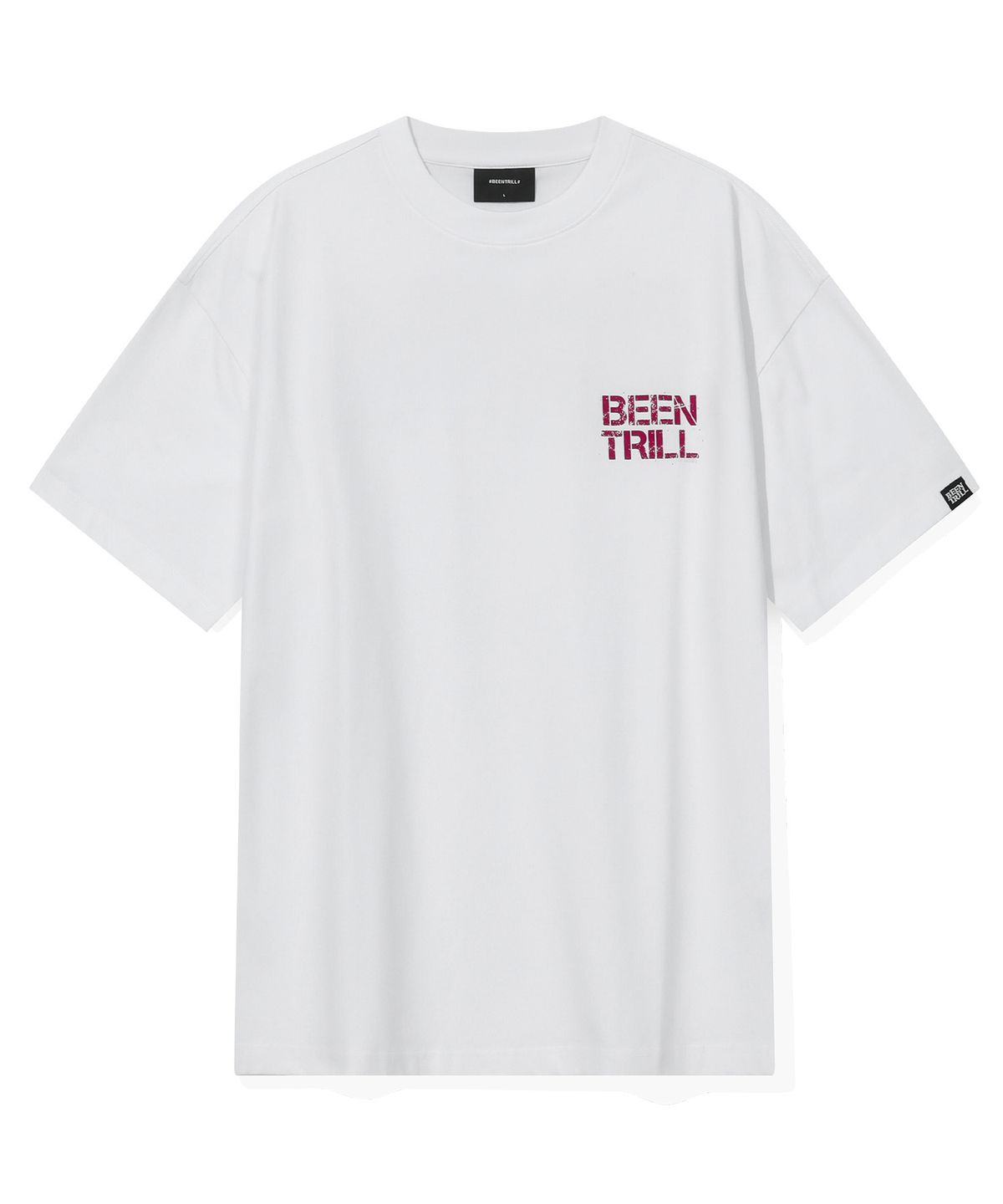빈트릴(BEENTRILL) 레터 로고 티셔츠(화이트)