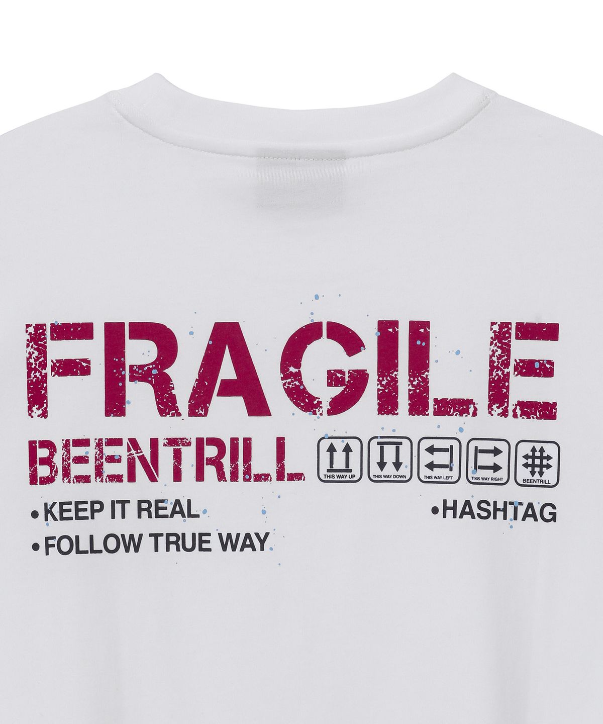 빈트릴(BEENTRILL) 레터 로고 티셔츠(화이트)