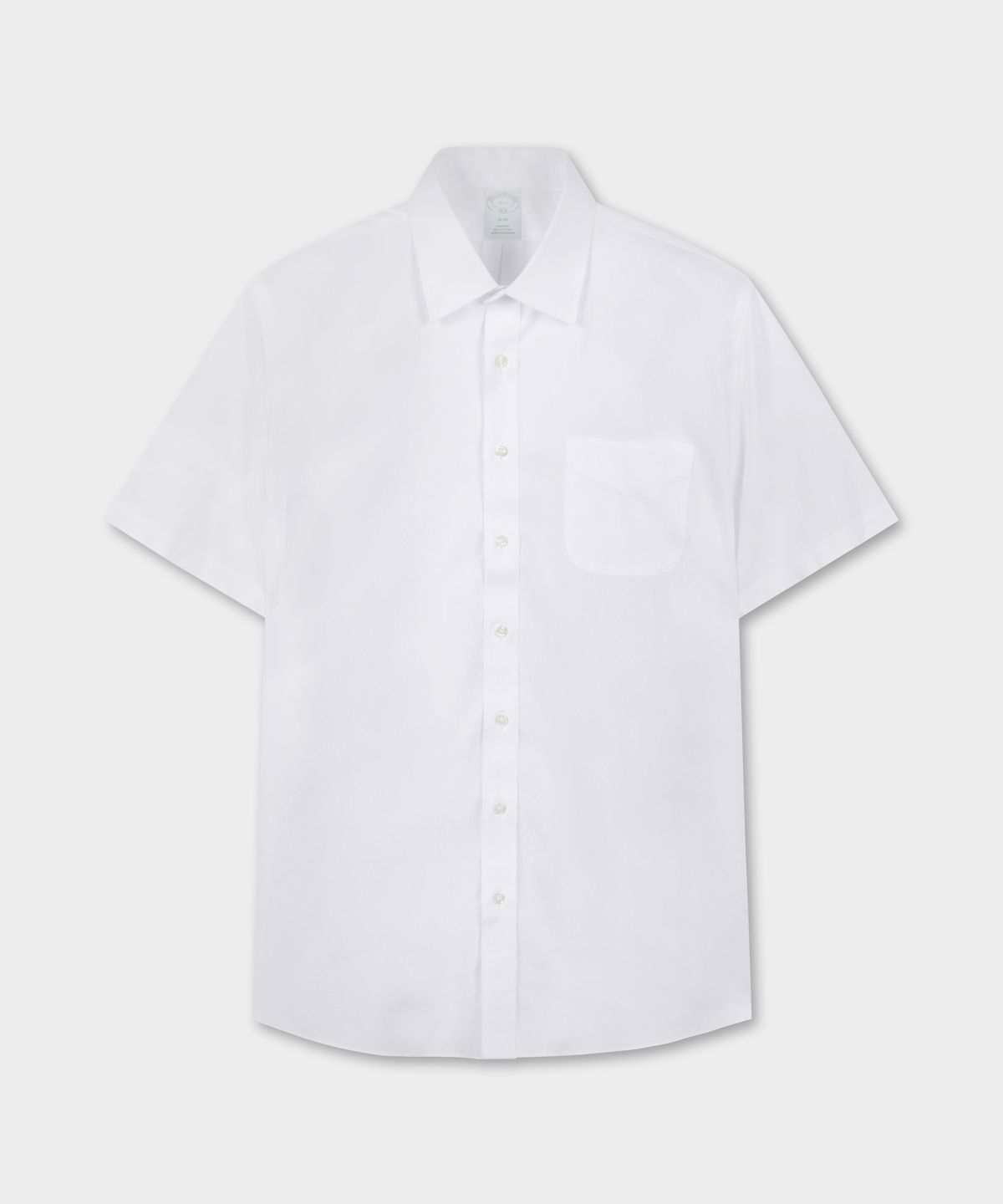 브룩스 브라더스(BROOKS BROTHERS) 논아이론 에인즐리 반팔 드레스셔츠 (화이트) (BBTDMF0253A)