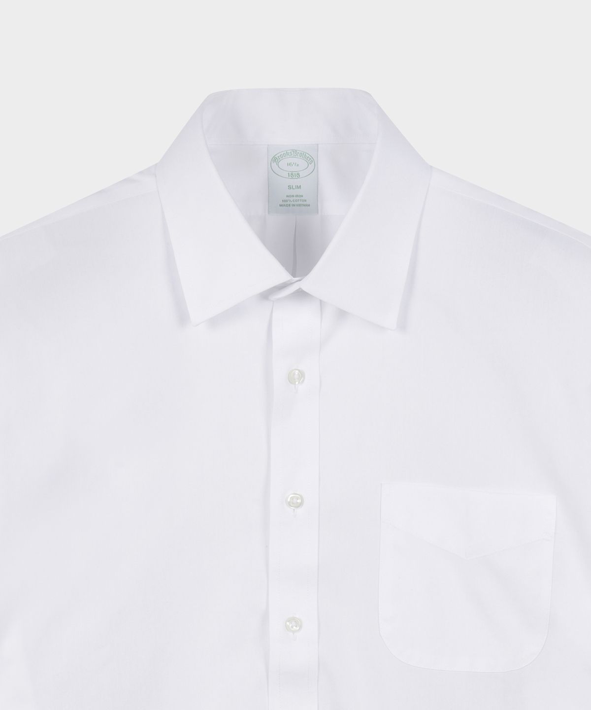 브룩스 브라더스(BROOKS BROTHERS) 논아이론 에인즐리 반팔 드레스셔츠 (화이트) (BBTDMF0253A)