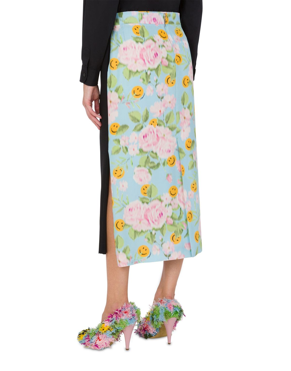 모스키노(MOSCHINO) 크레이프 앤 새틴 스커트