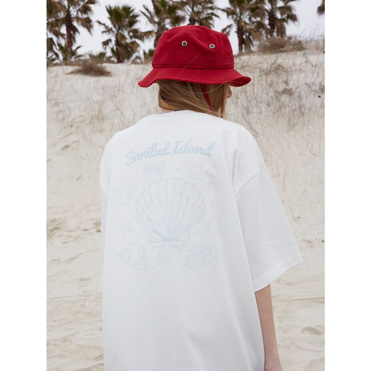 샌드 사운드(SAND SOUND) (UNISEX) 부니햇 사파리 모자  레드