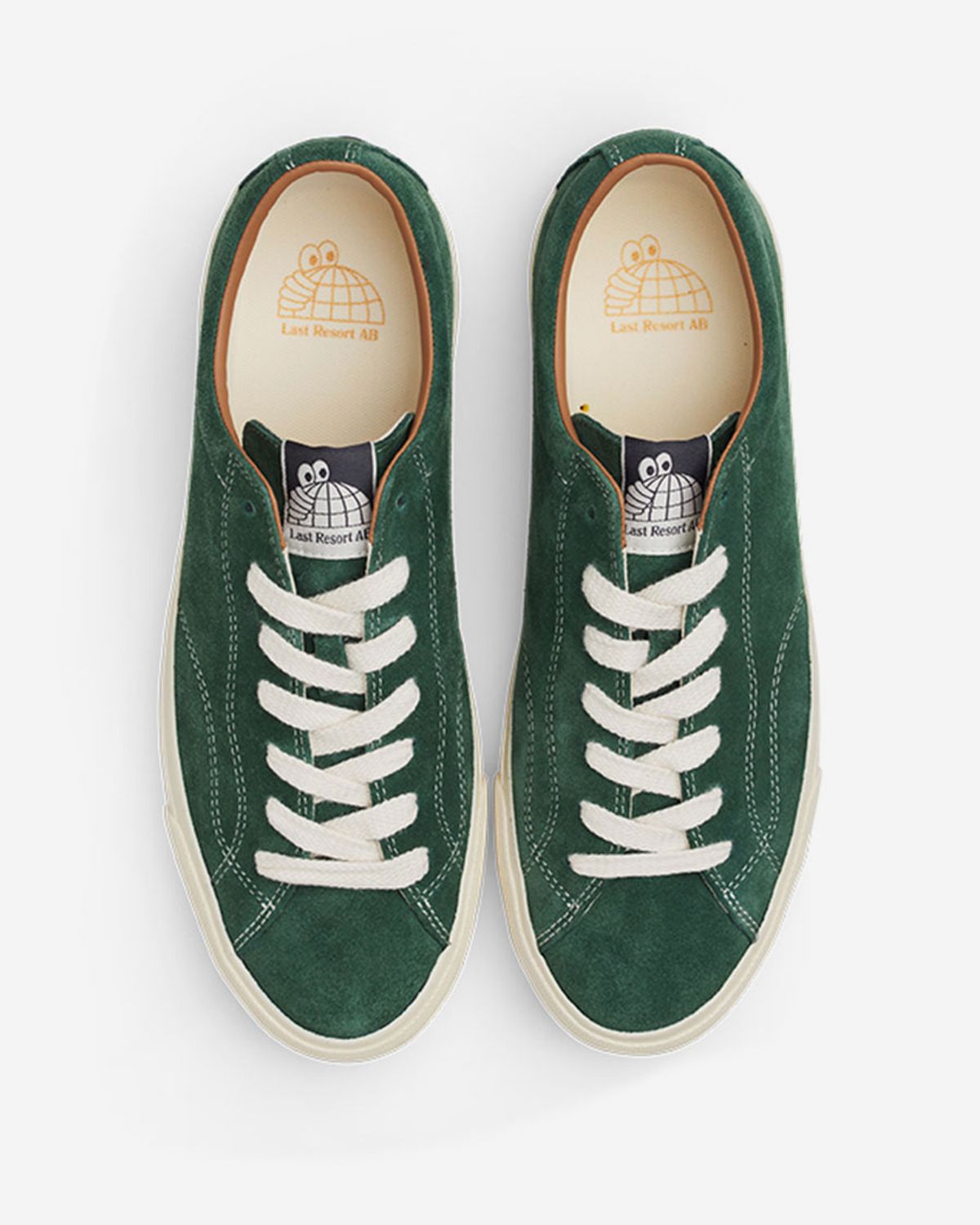 라스트리조트(LAST RESORT) VM003 SUEDE LO [ELM GREEN/WHITE]