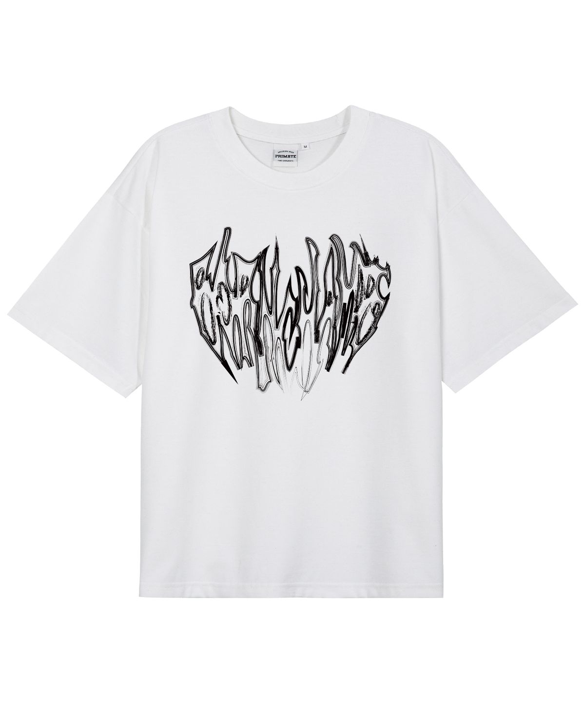 본챔스(BORN CHAMPS) [5 COLORS] VTG HEART TRIBAL 오버핏 반팔티셔츠 B25ST76