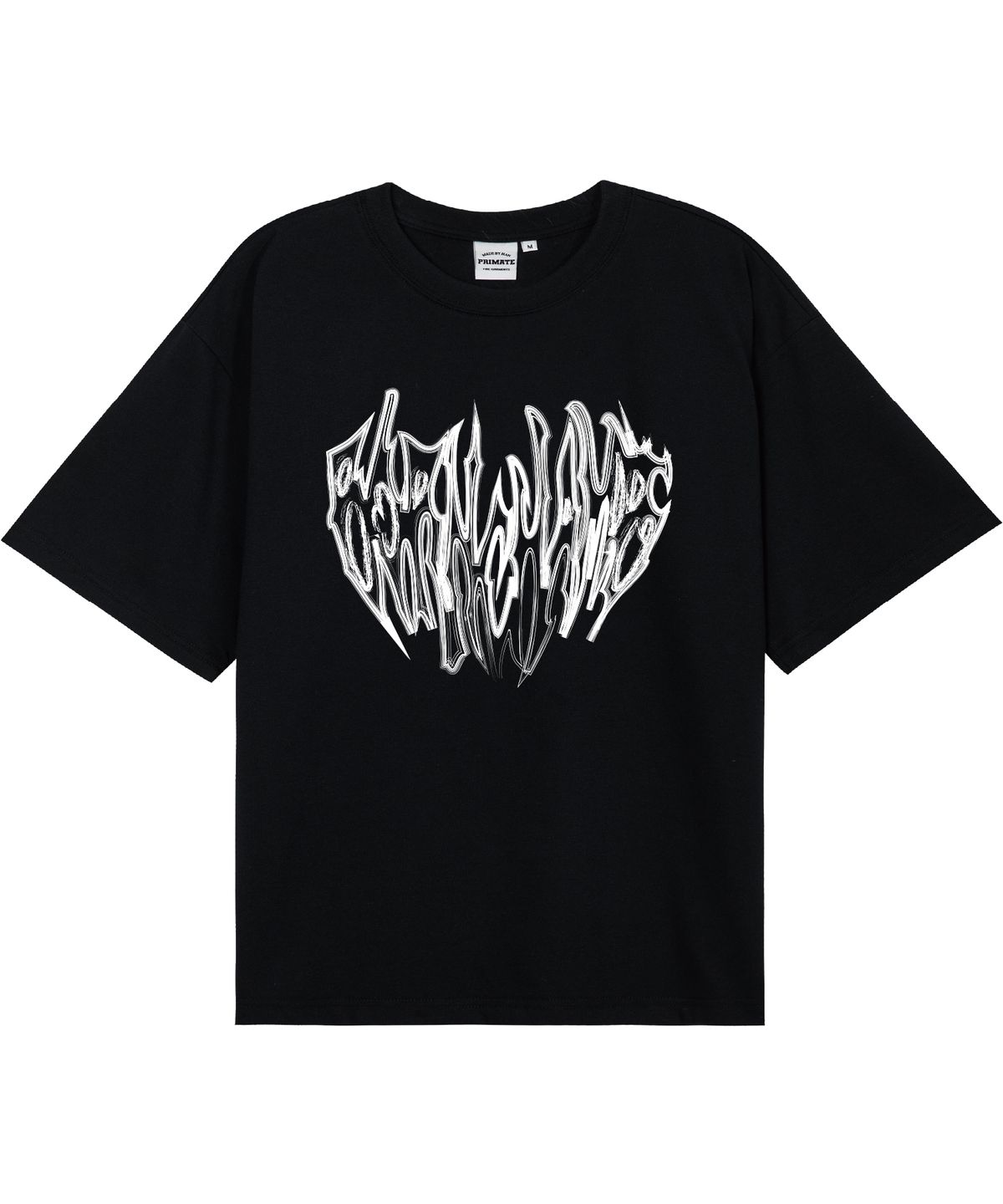 본챔스(BORN CHAMPS) [5 COLORS] VTG HEART TRIBAL 오버핏 반팔티셔츠 B25ST76