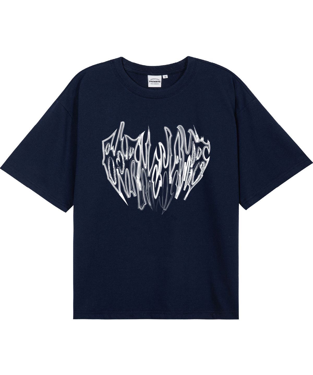 본챔스(BORN CHAMPS) [5 COLORS] VTG HEART TRIBAL 오버핏 반팔티셔츠 B25ST76