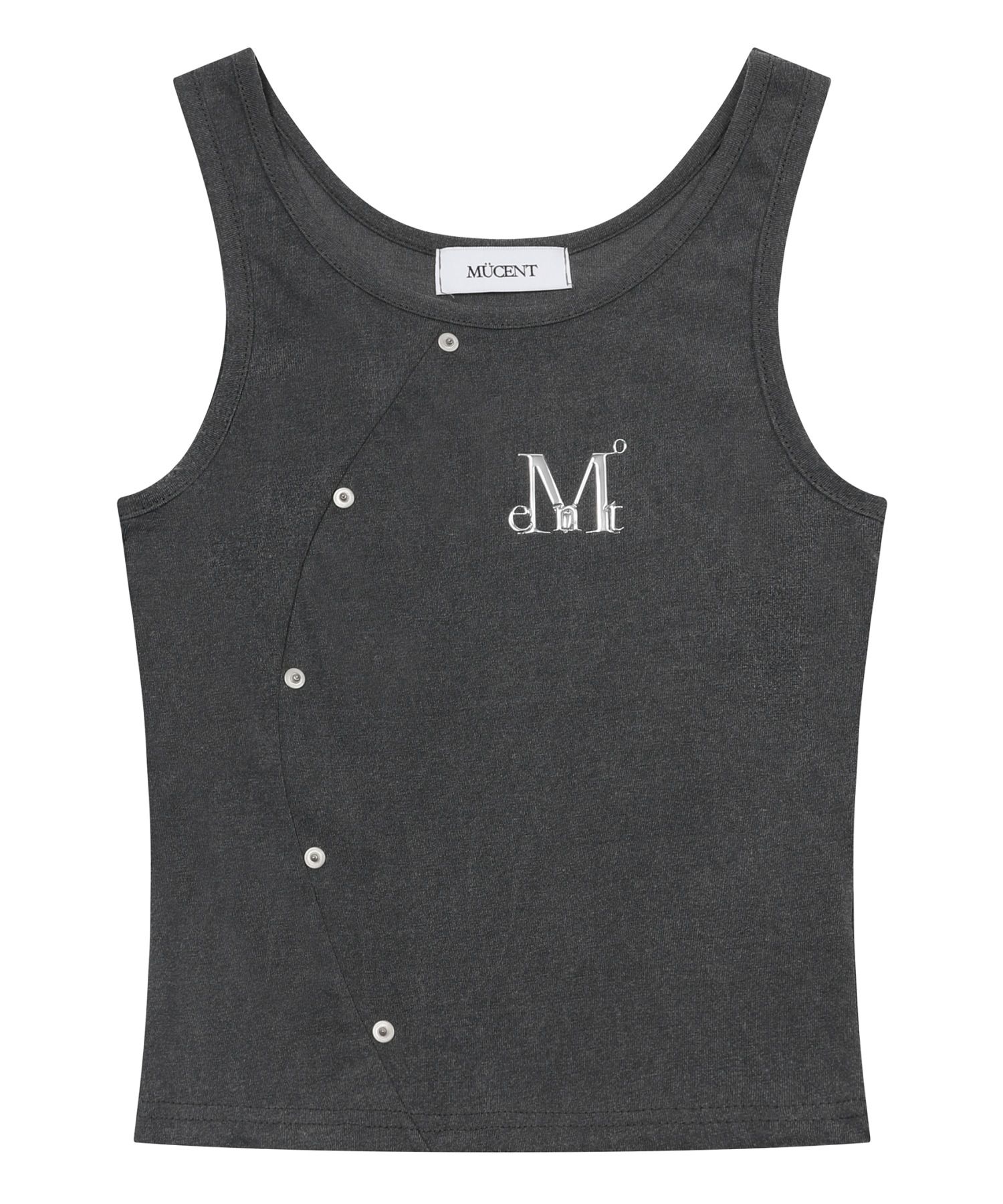 ★MUCENT★ Shat Rivet Pigment Cut l Logo Sleeveless Nash MUSINSA | MUCENT Shat Rivet Pigment Cut Metal Logo