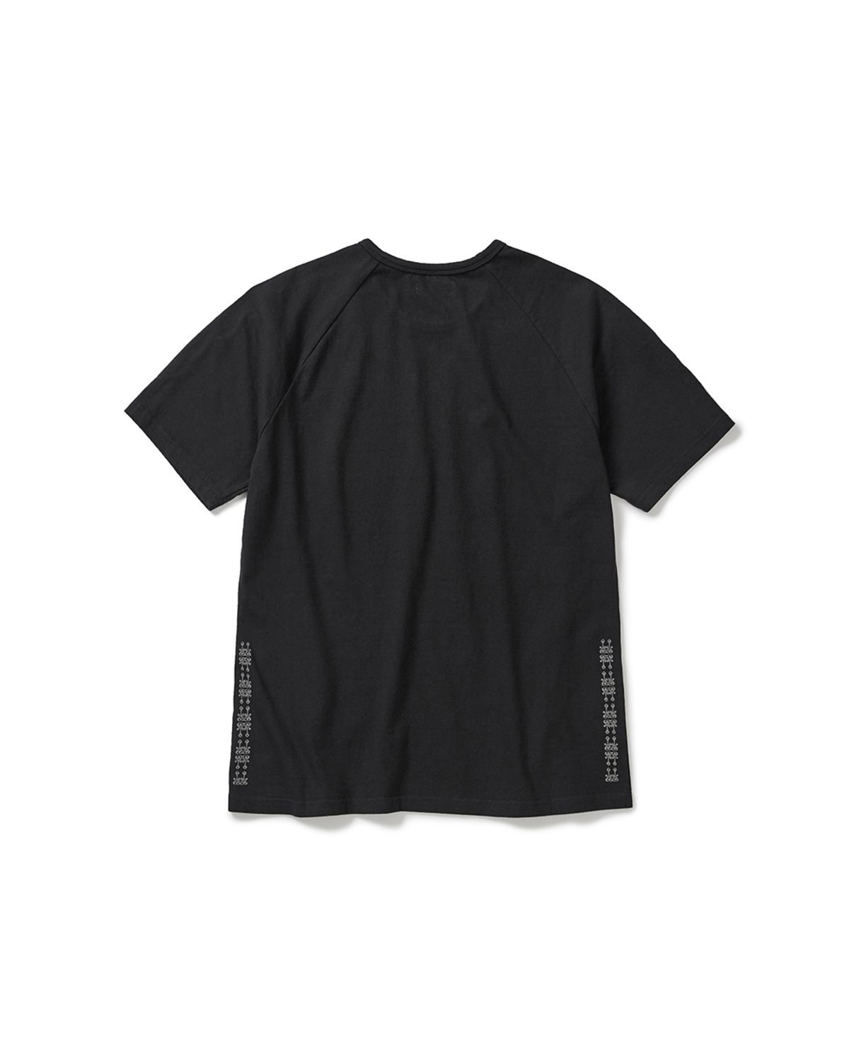 카락터(KARACTOR) Fiddlehead half T-shirts / Black charcoal