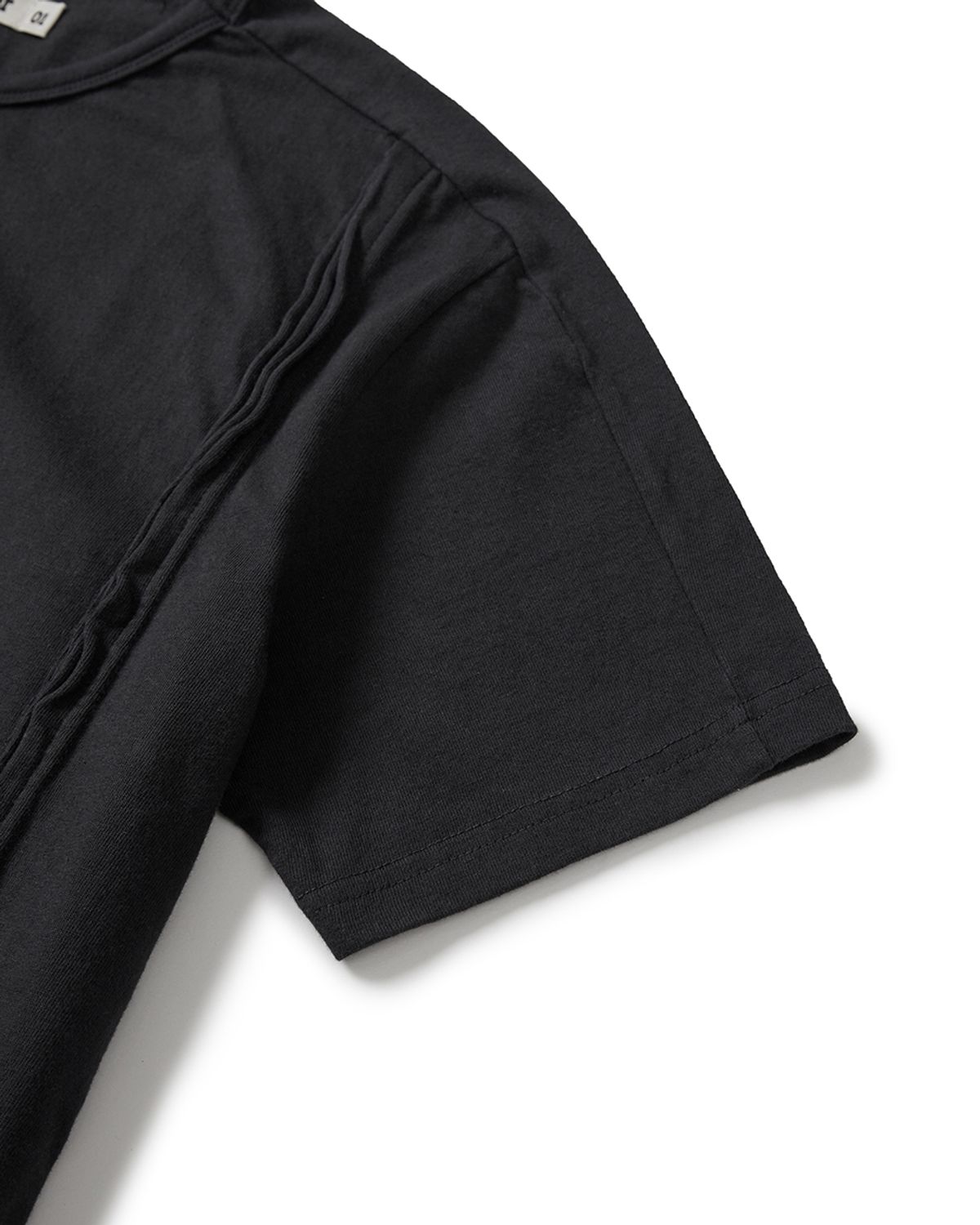 카락터(KARACTOR) Fiddlehead half T-shirts / Black charcoal