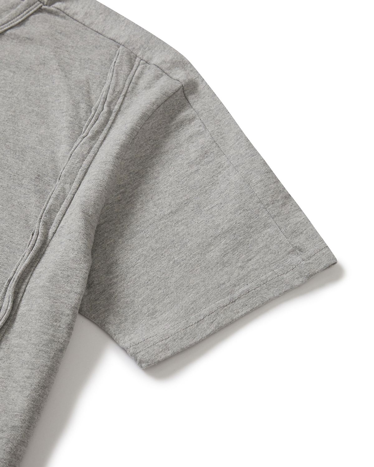 카락터(KARACTOR) Fiddlehead half T-shirts / Melange gray