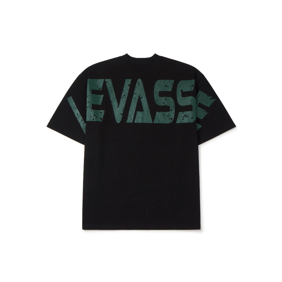 르바세(LEVASSE) Old School Overfit Tee – Black (Green Logo)
