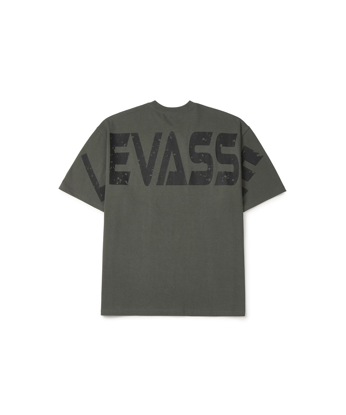 르바세(LEVASSE) Old School Overfit Tee – Khaki (Black Logo)