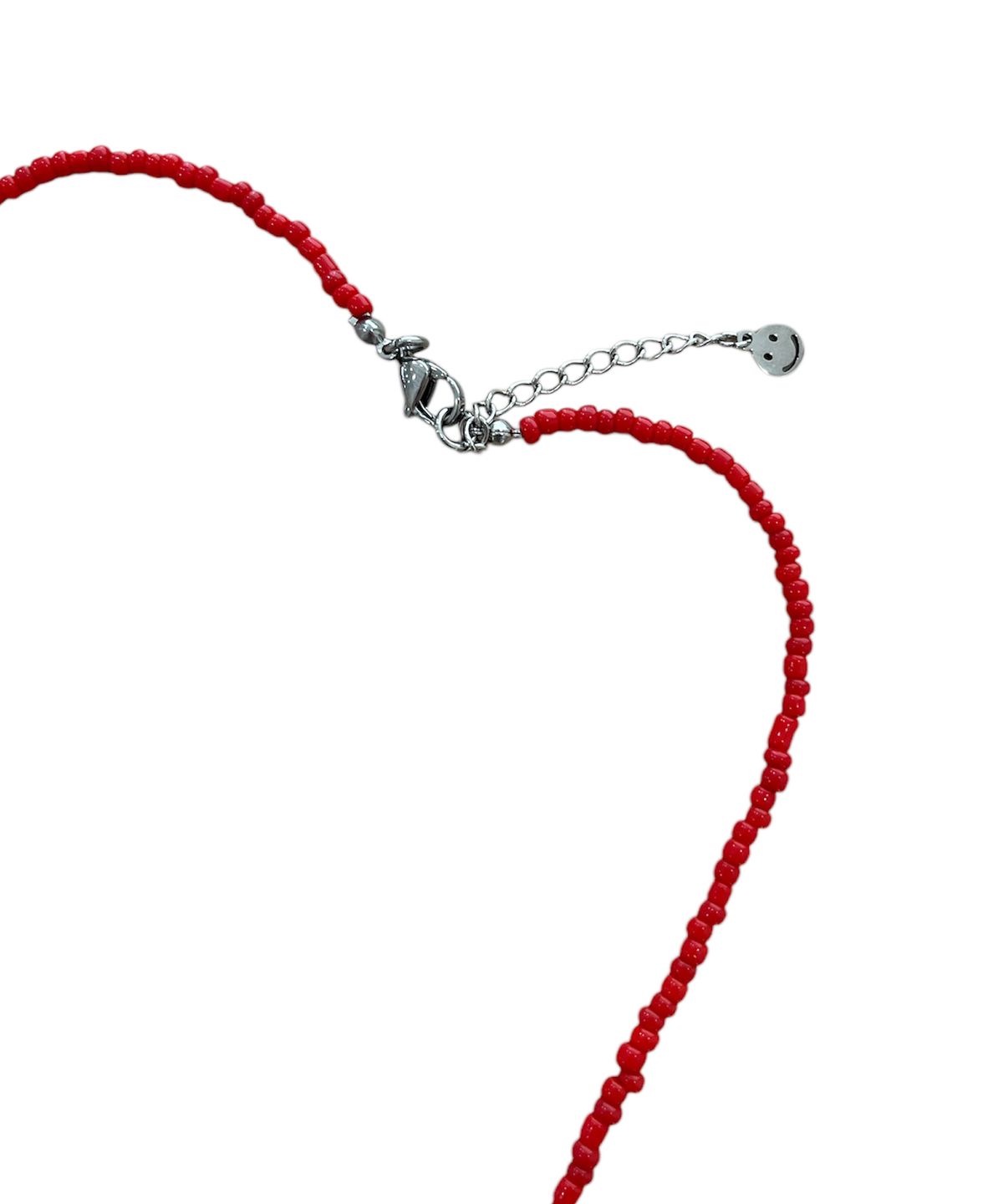 스케이터락(SK8ER ROCK) Strawberry Beads Necklace ((red))