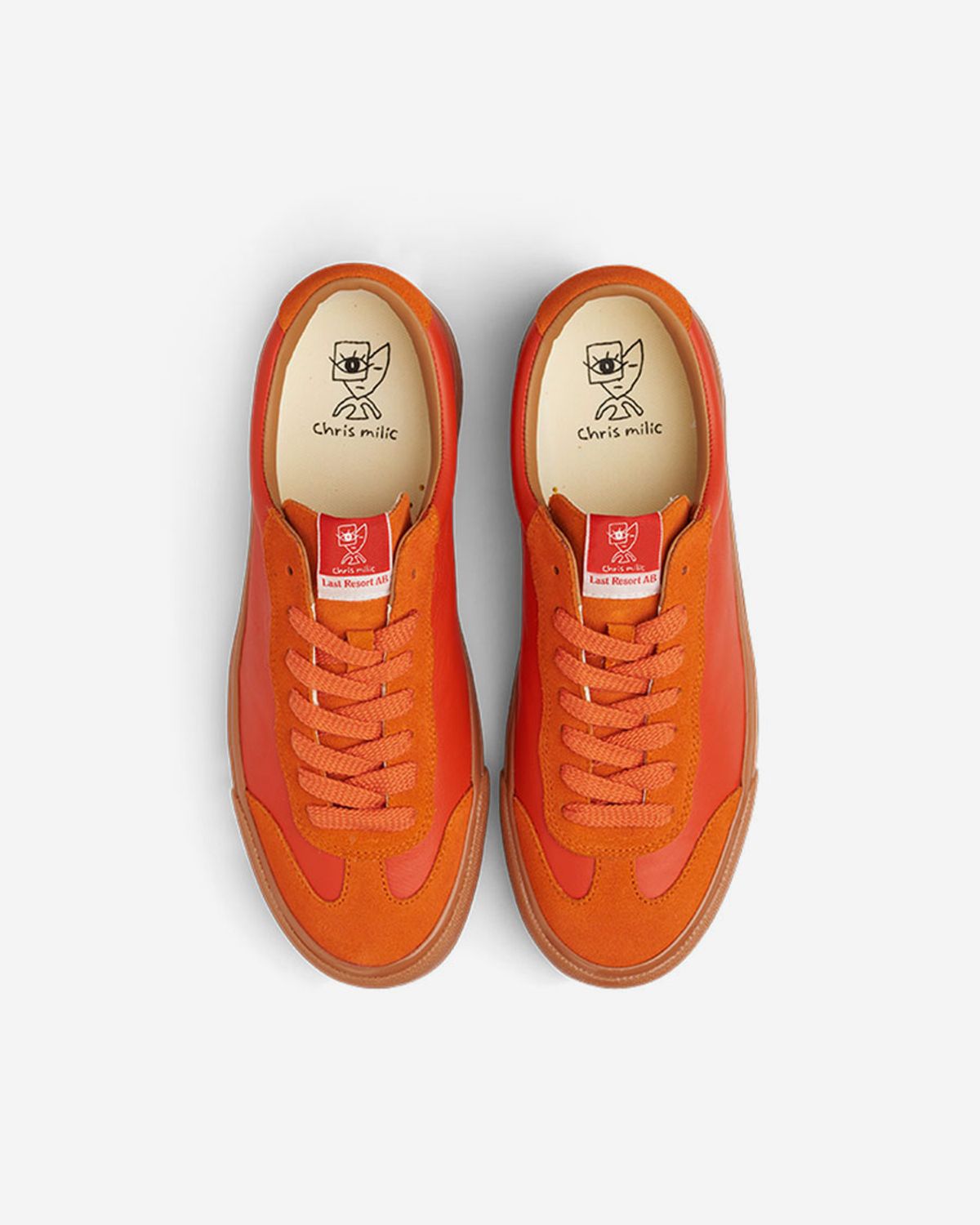 라스트리조트(LAST RESORT) VM004 MILIC LEATHER/SUEDE LO [DUO ORANGE/GUM]
