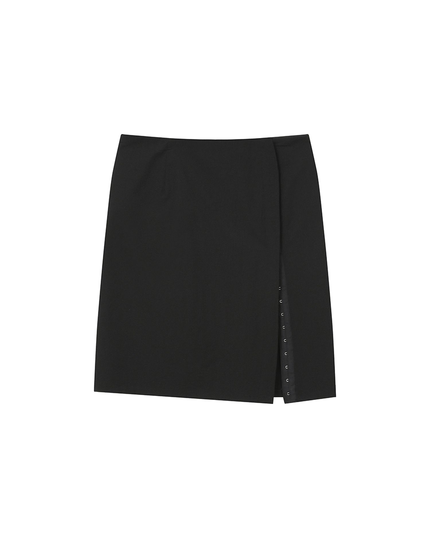 MUSINSA公式 | MISEKI SEOUL Hookandeye slit skirt BLACK