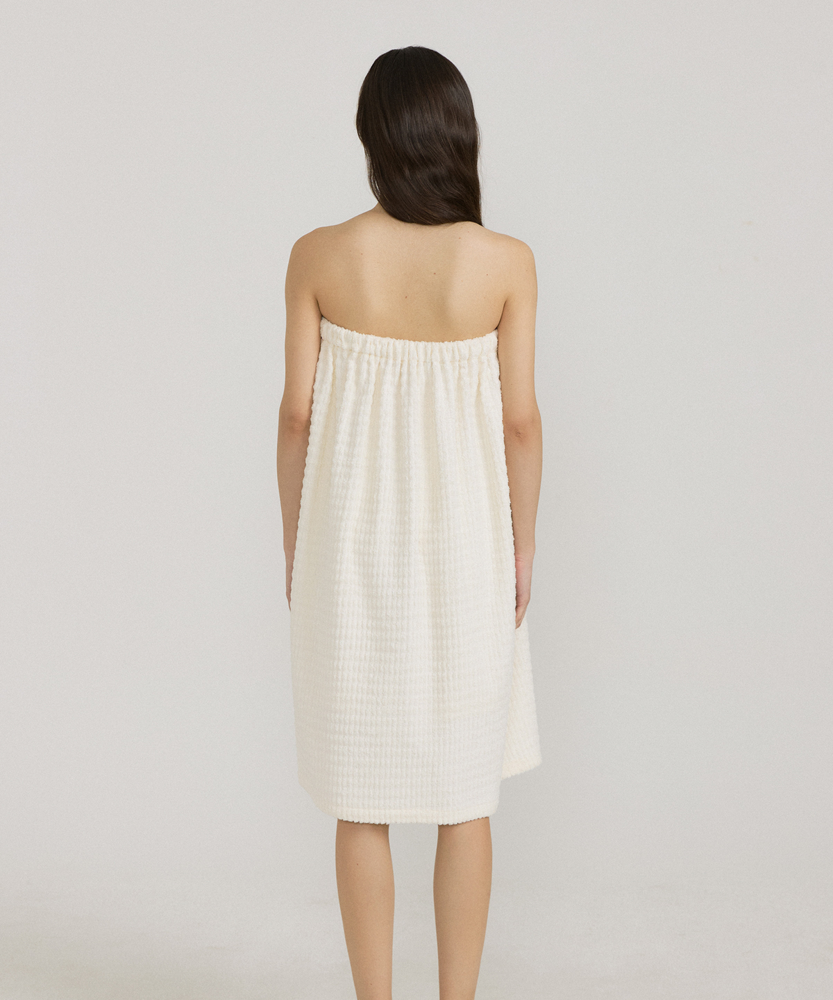 조스라운지(JO'S LOUNGE) (w) Brick White Terry Bath Wrap + Head Band