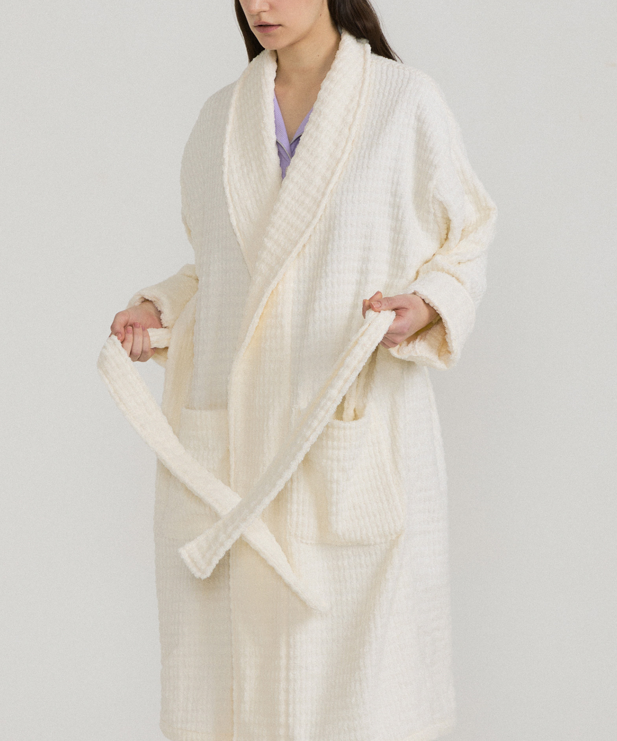 조스라운지(JO'S LOUNGE) Brick White Terry Robe