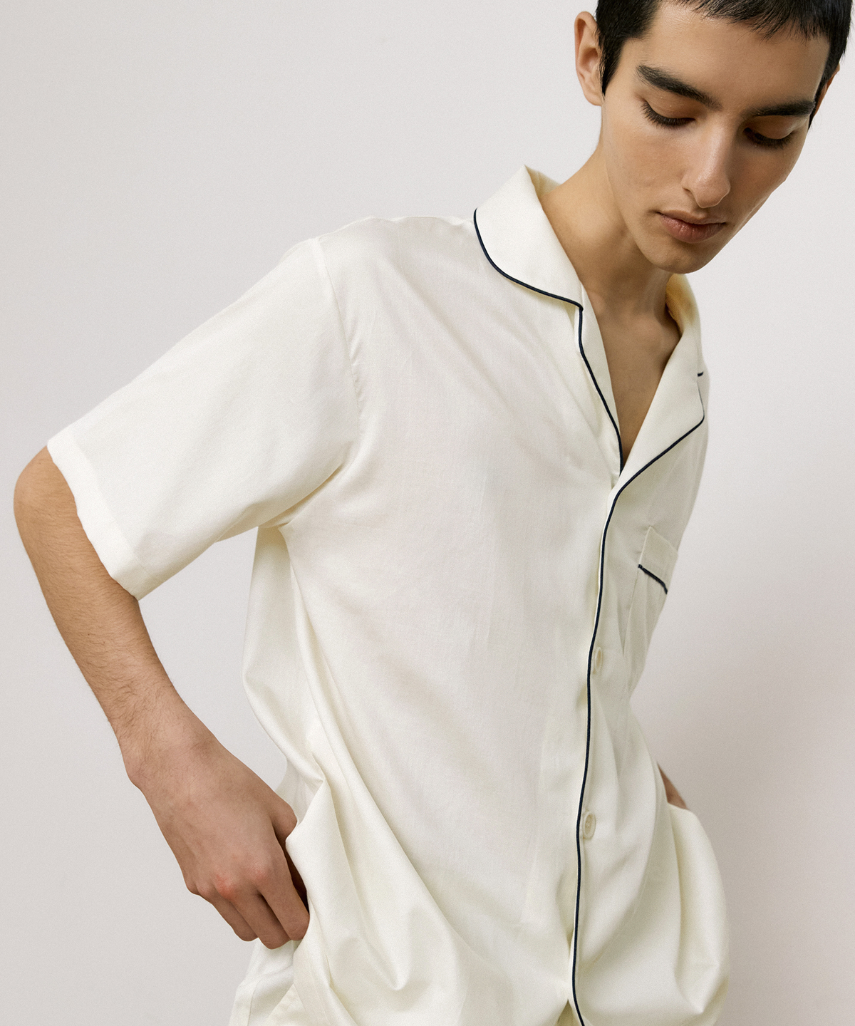 조스라운지(JO'S LOUNGE) (couple) Classic Cotton Short Pajama Set + One-piece 008