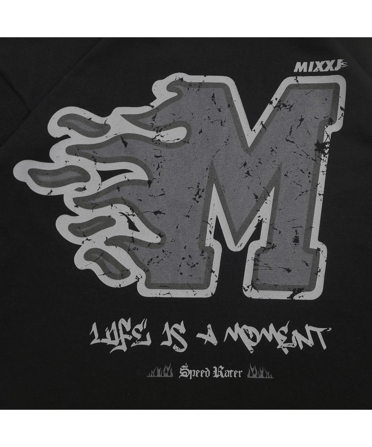 믹쓰제이(MIXXJ) FLAME LAYERED LONG SLEEVE (BLACK)