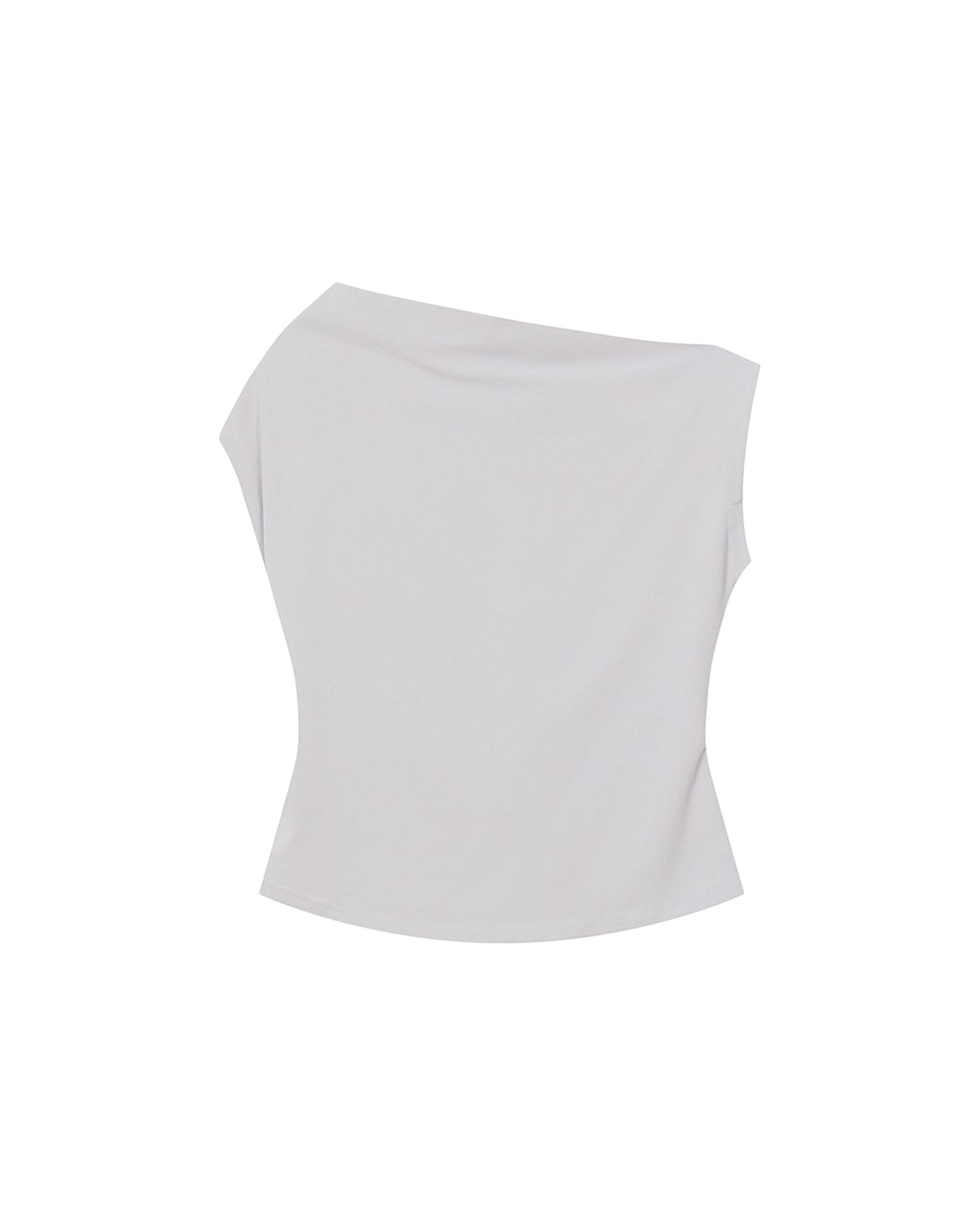 MUSINSA公式 | MISEKI SEOUL Slanted sleeveless top GREY