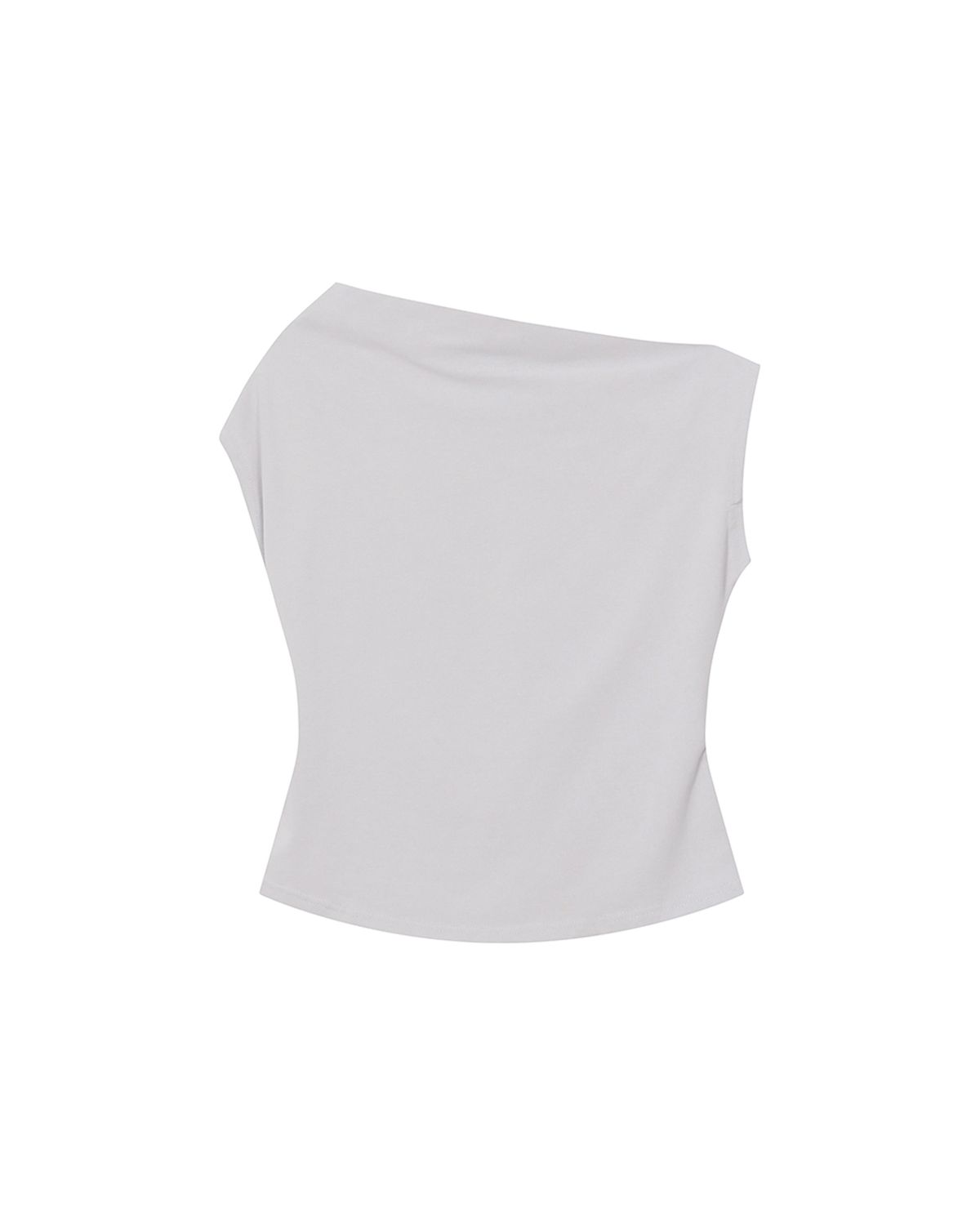 미세키서울(MISEKI SEOUL) Slanted sleeveless top GREY