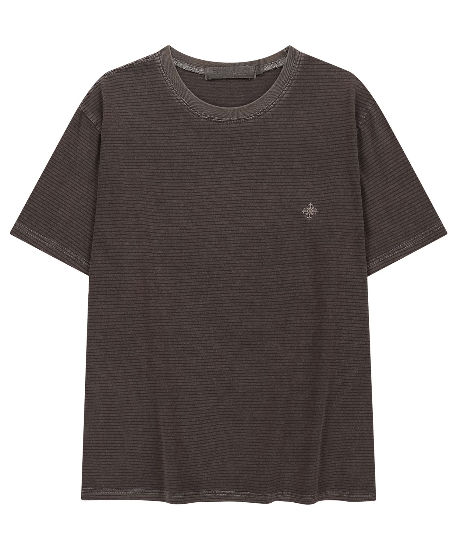 【SATIIIZ】Ride Pigment Short-sleeved T-shirt In the Wind Rider Sketch Art Short Sleeve Tee - True Black