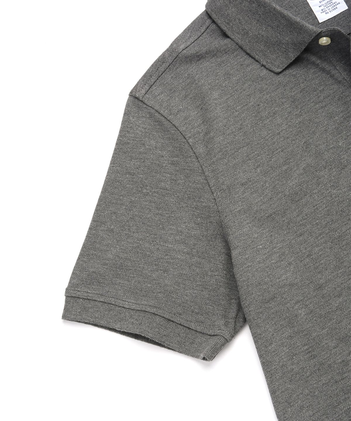 브룩스 브라더스(BROOKS BROTHERS) 수피마 피케 폴로 셔츠 (챠콜) (BBNTMM4368V)