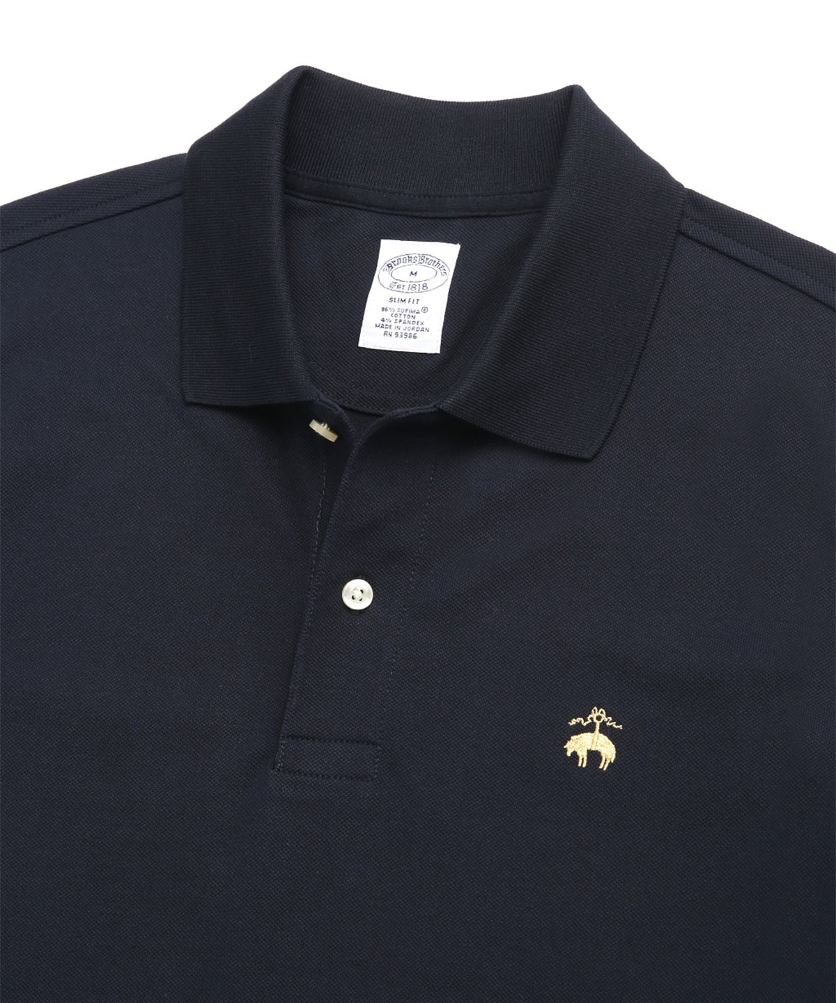 브룩스 브라더스(BROOKS BROTHERS) 수피마 피케 폴로 셔츠 (네이비) (BBNTMM4367Q)